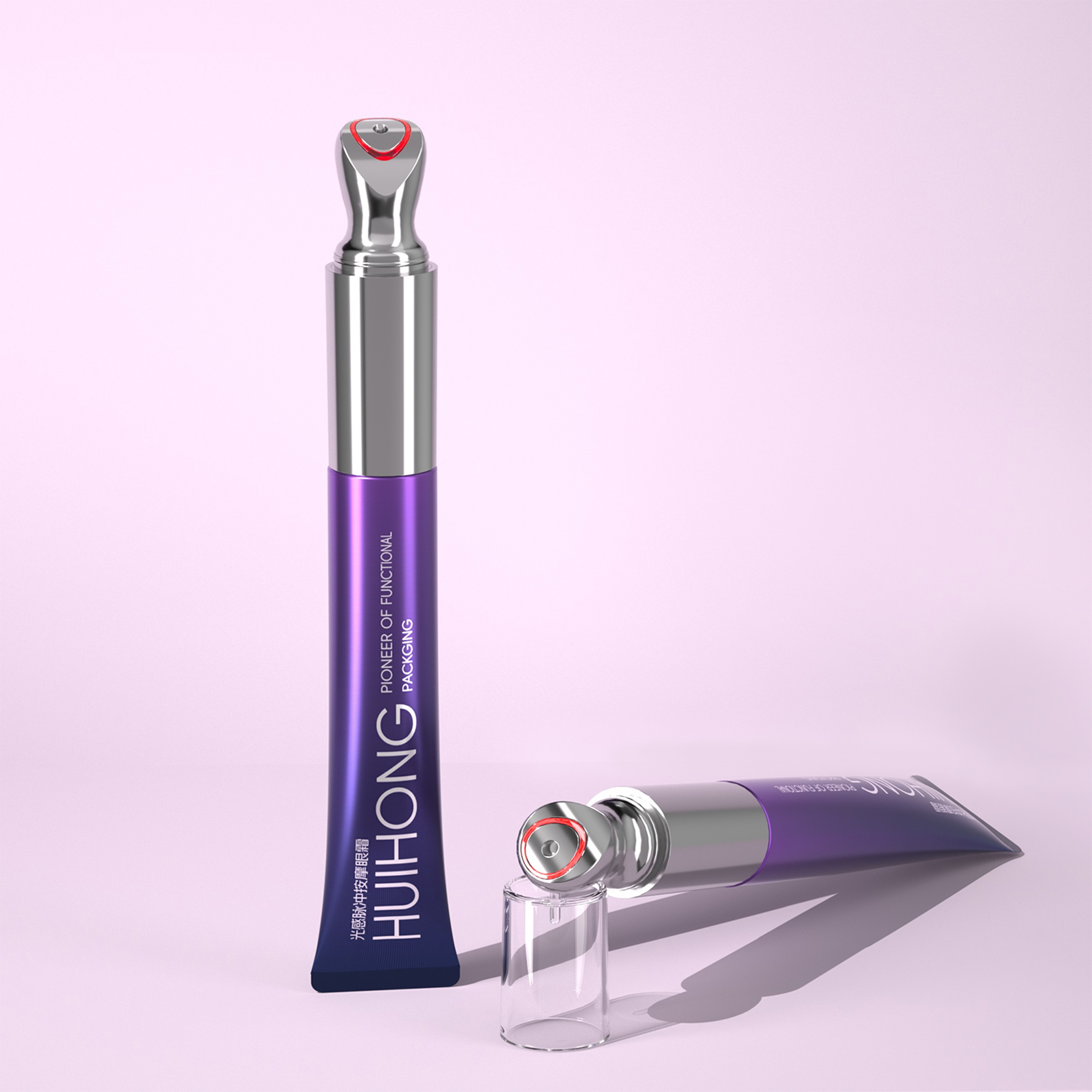 Light-pulse massage eye cream packaging